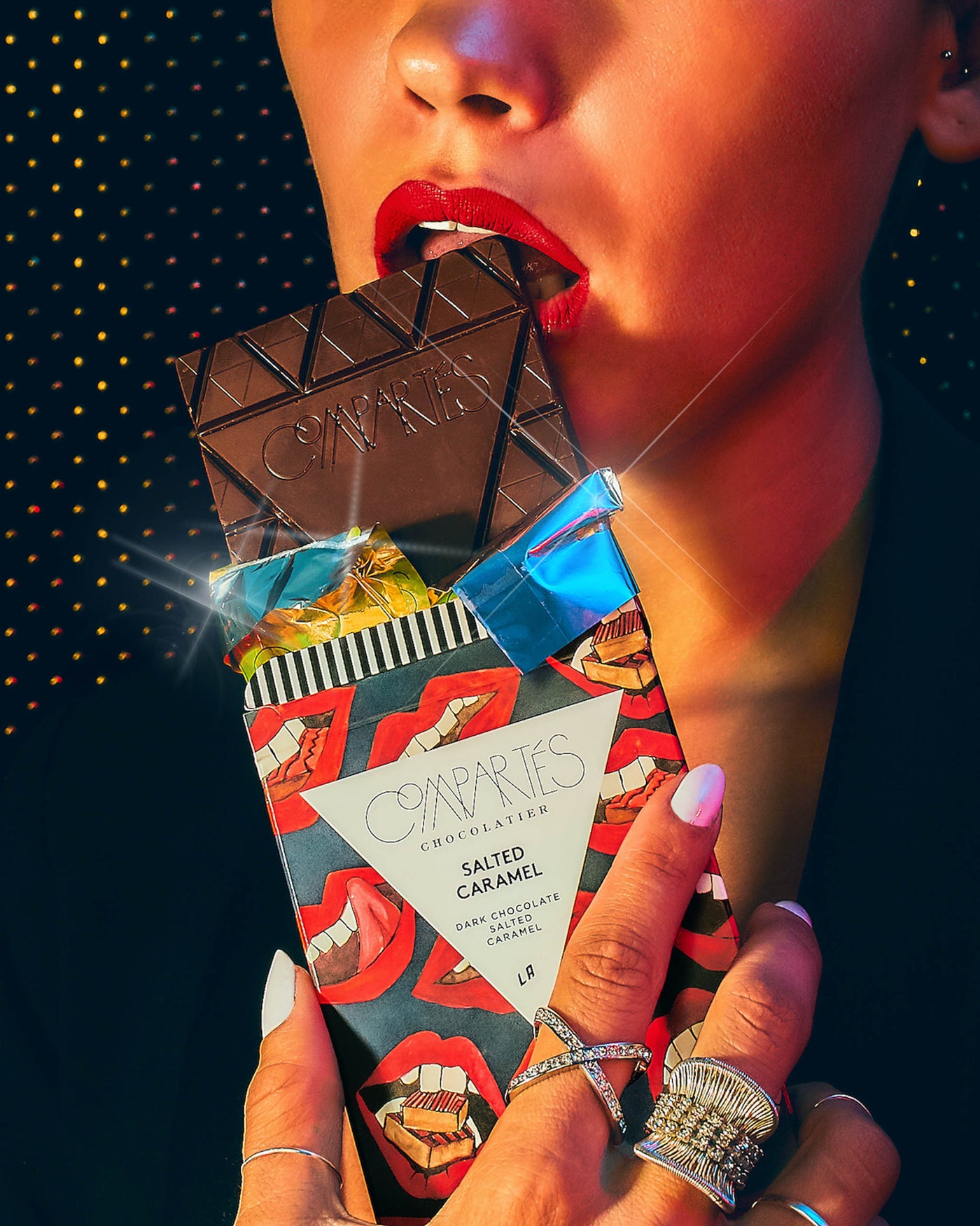Gourmet Chocolate and Salt Collection.