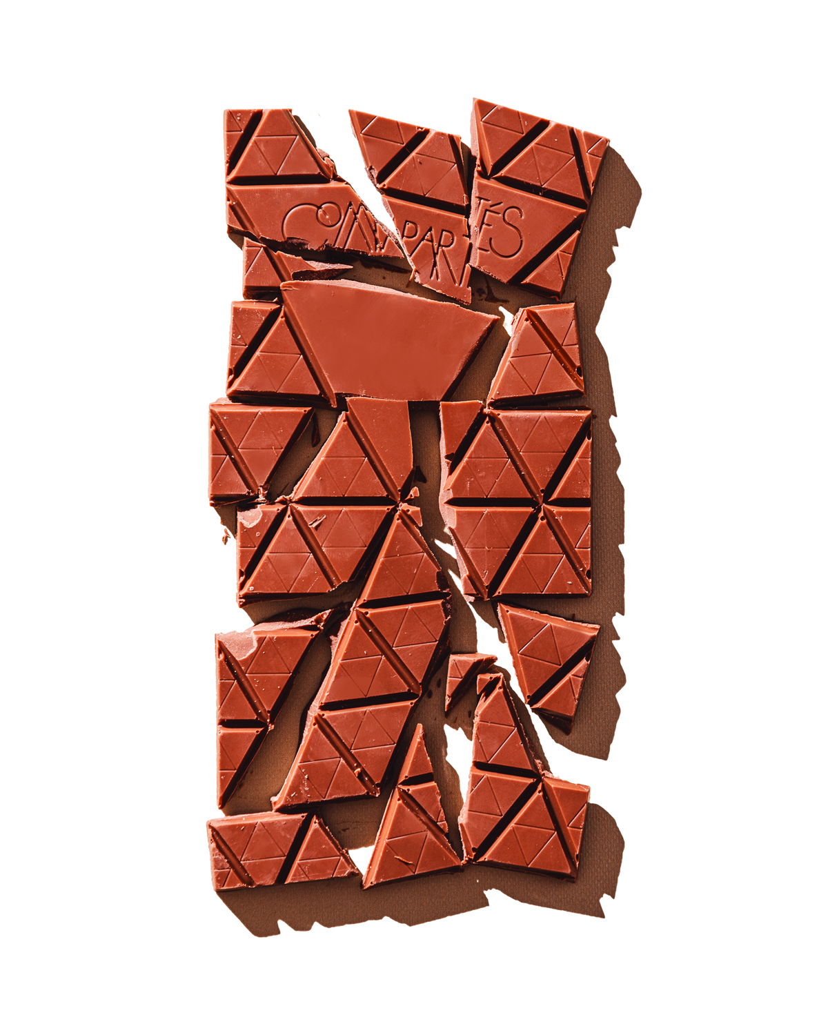 Compartes best Beverly Hills Hotel chocolate bar, milk chocolate triangles with the wordmark, chocolate gift