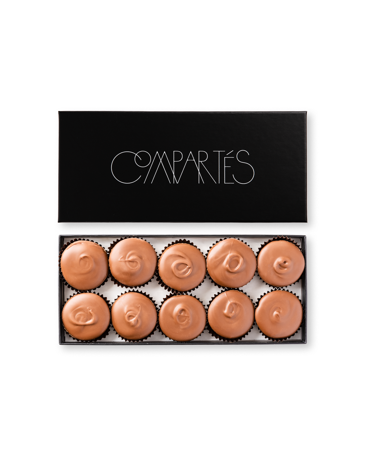 Compartes luxury Dubai chocolate pistachio knafeh cups, milk chocolate cups in a black gift box