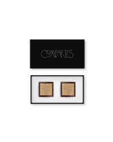 Compartes best chocolate event favor, gold champagne truffles in a black gift box