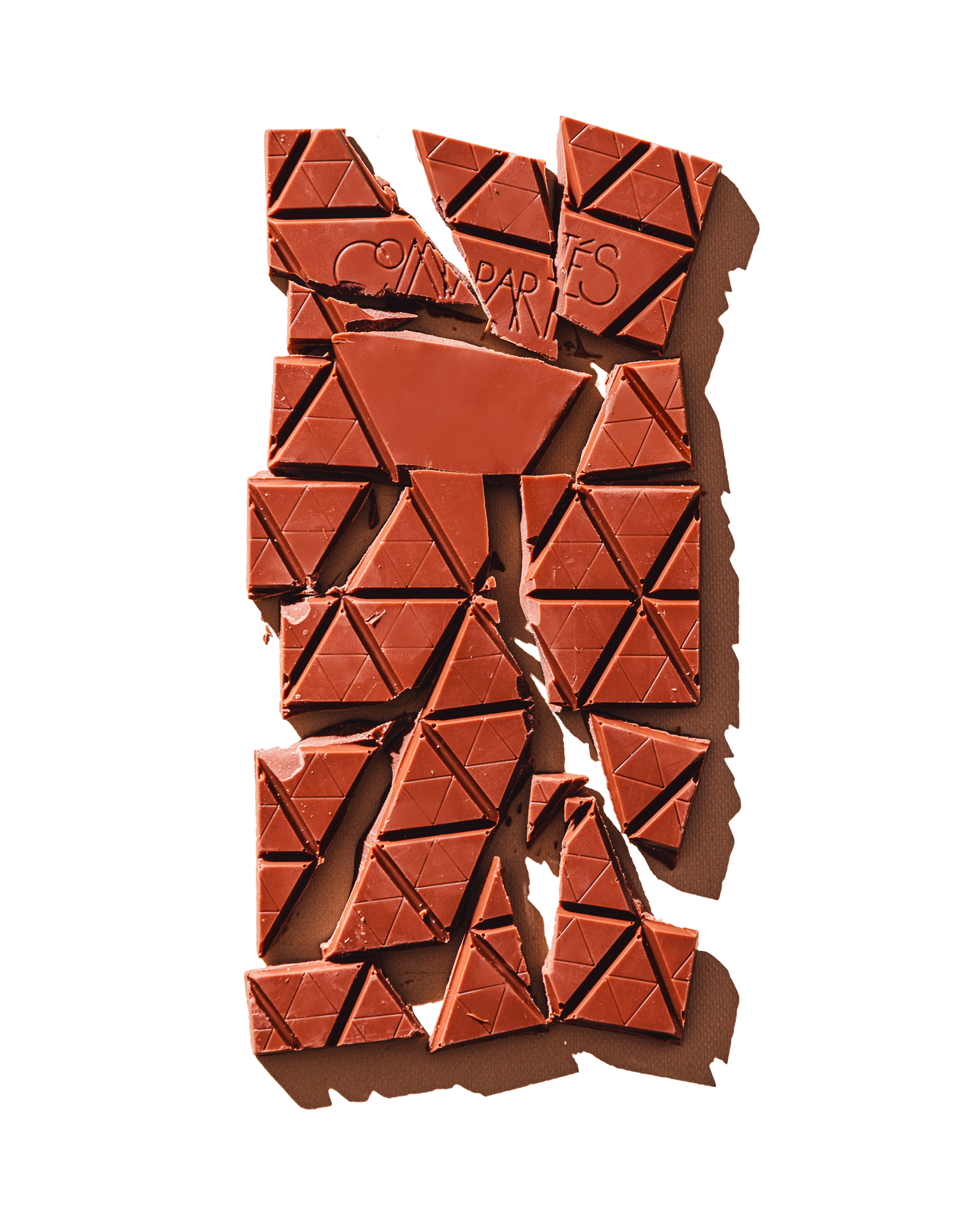 Compartes best Beverly Hills Hotel chocolate bar, milk chocolate triangles with the wordmark, chocolate gift