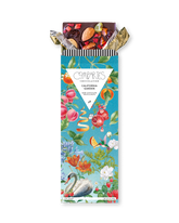 Compartes best chocolate gift bar, dark chocolate with fruit and nuts in a blue garden wrapper, dried fruit