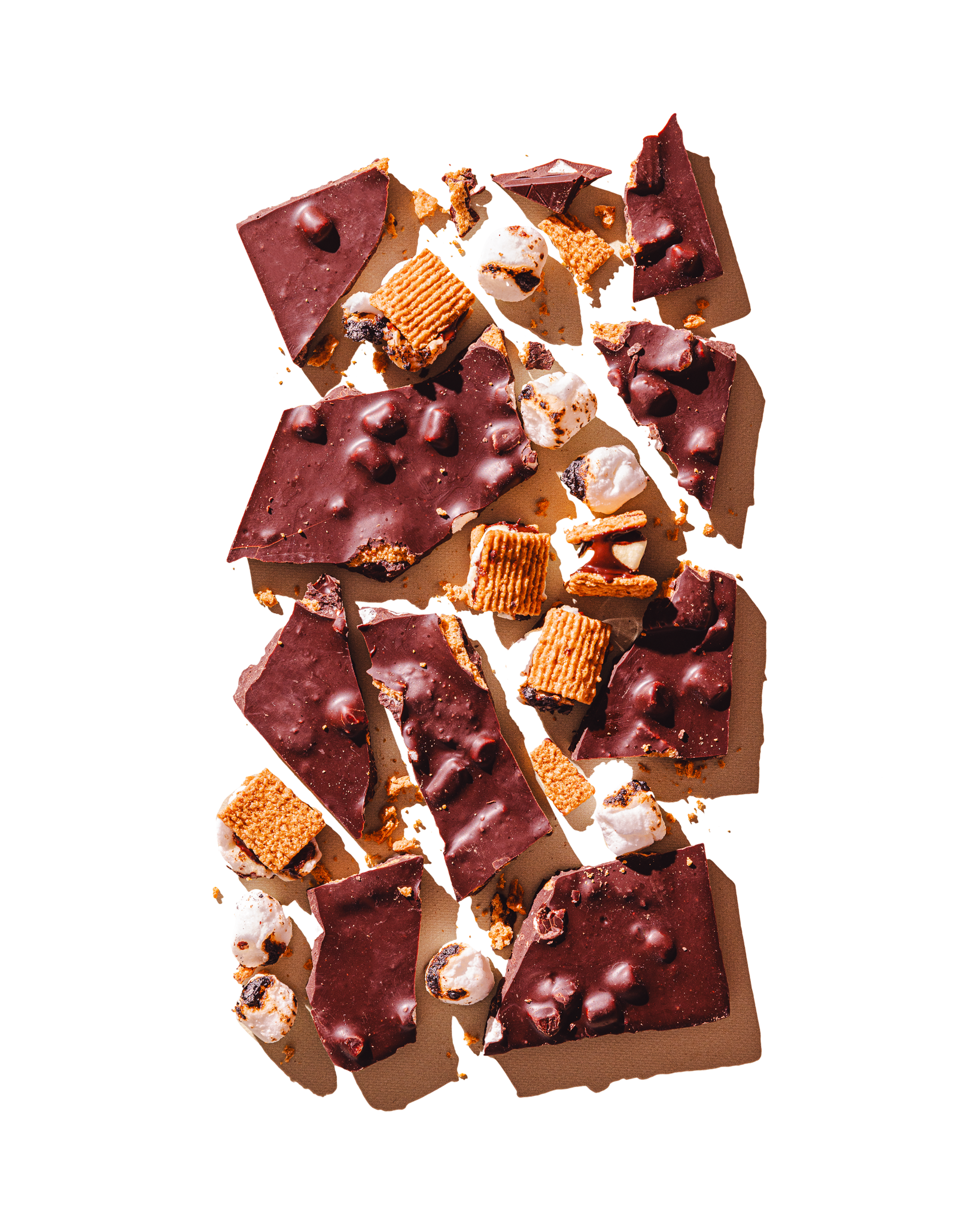 Compartes best chocolate gift, dark chocolate s'mores bar with toasted marshmallow and graham