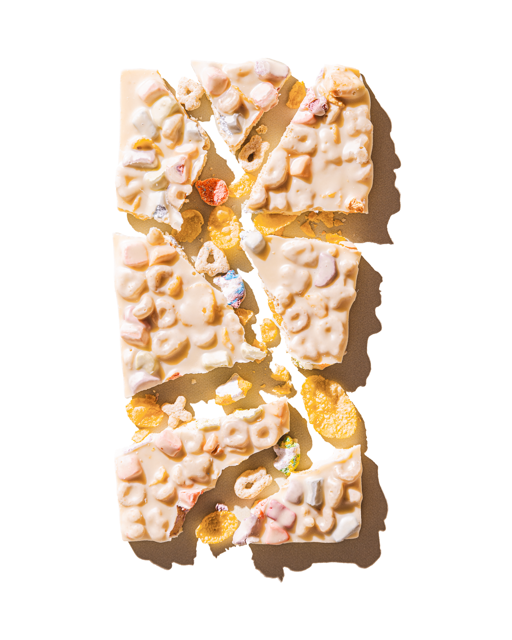 Compartes gourmet cereal bowl chocolate bar, white chocolate with marshmallows and cereal, chocolate gift