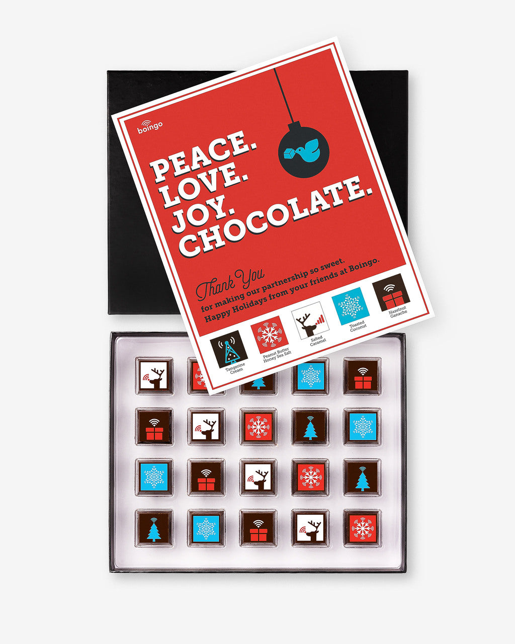 Custom Holiday Chocolate Gift Box w/ Insert
