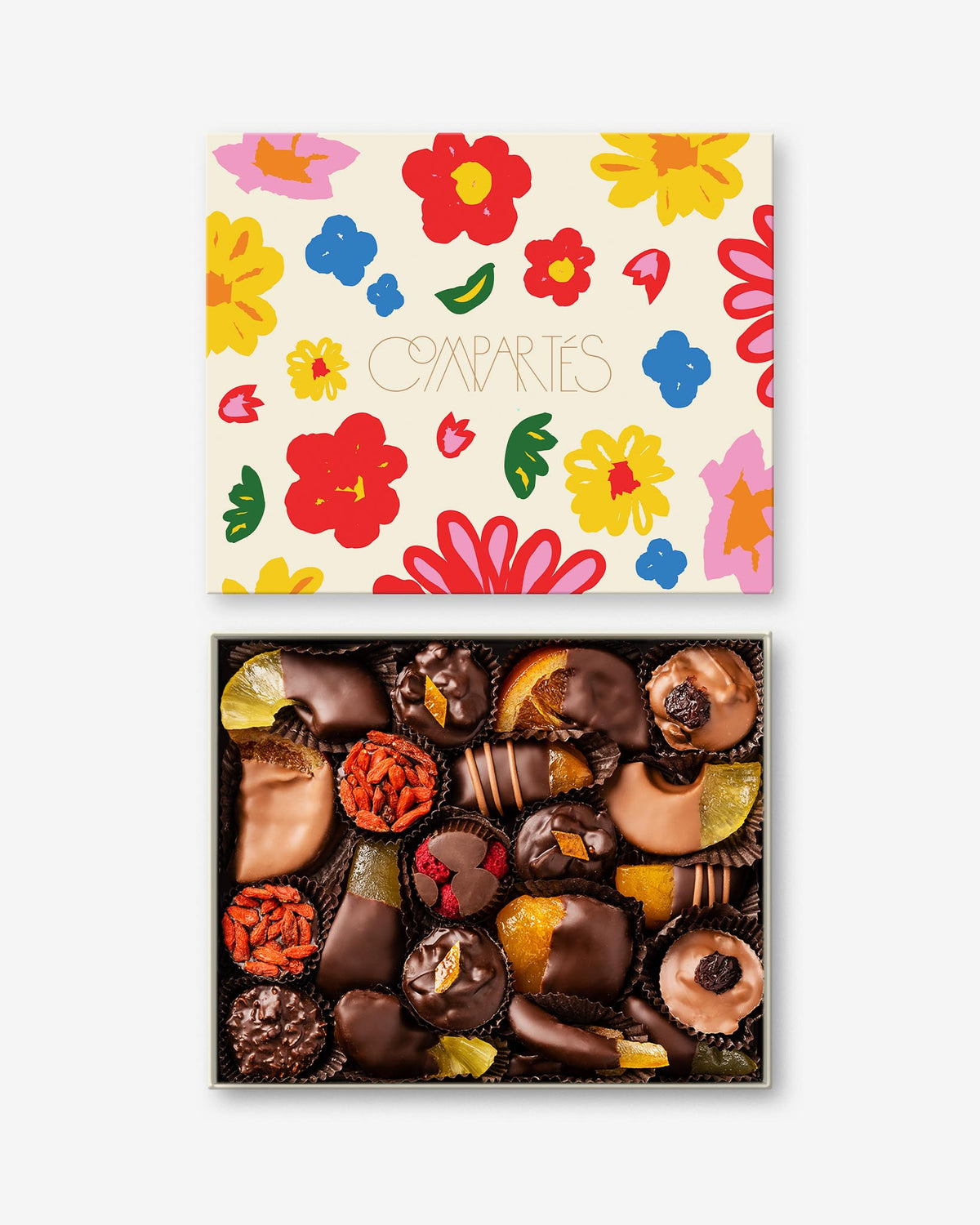 Chocolate Dipped Fruits - Flowers Gift Box