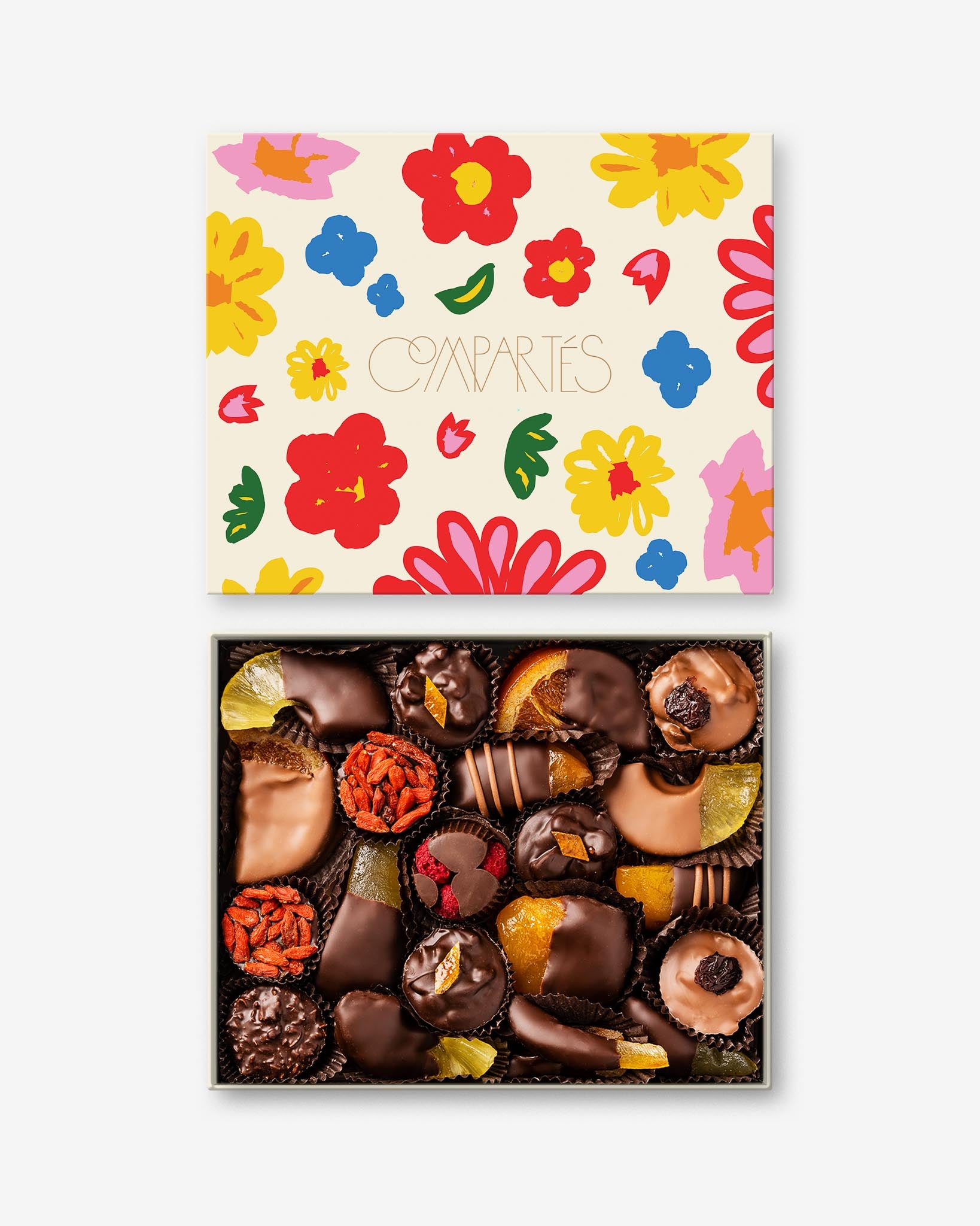 Chocolate Dipped Fruits - Flowers Gift Box