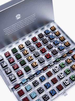 Stunning Silver Holiday Chocolate Drawer Gift Box