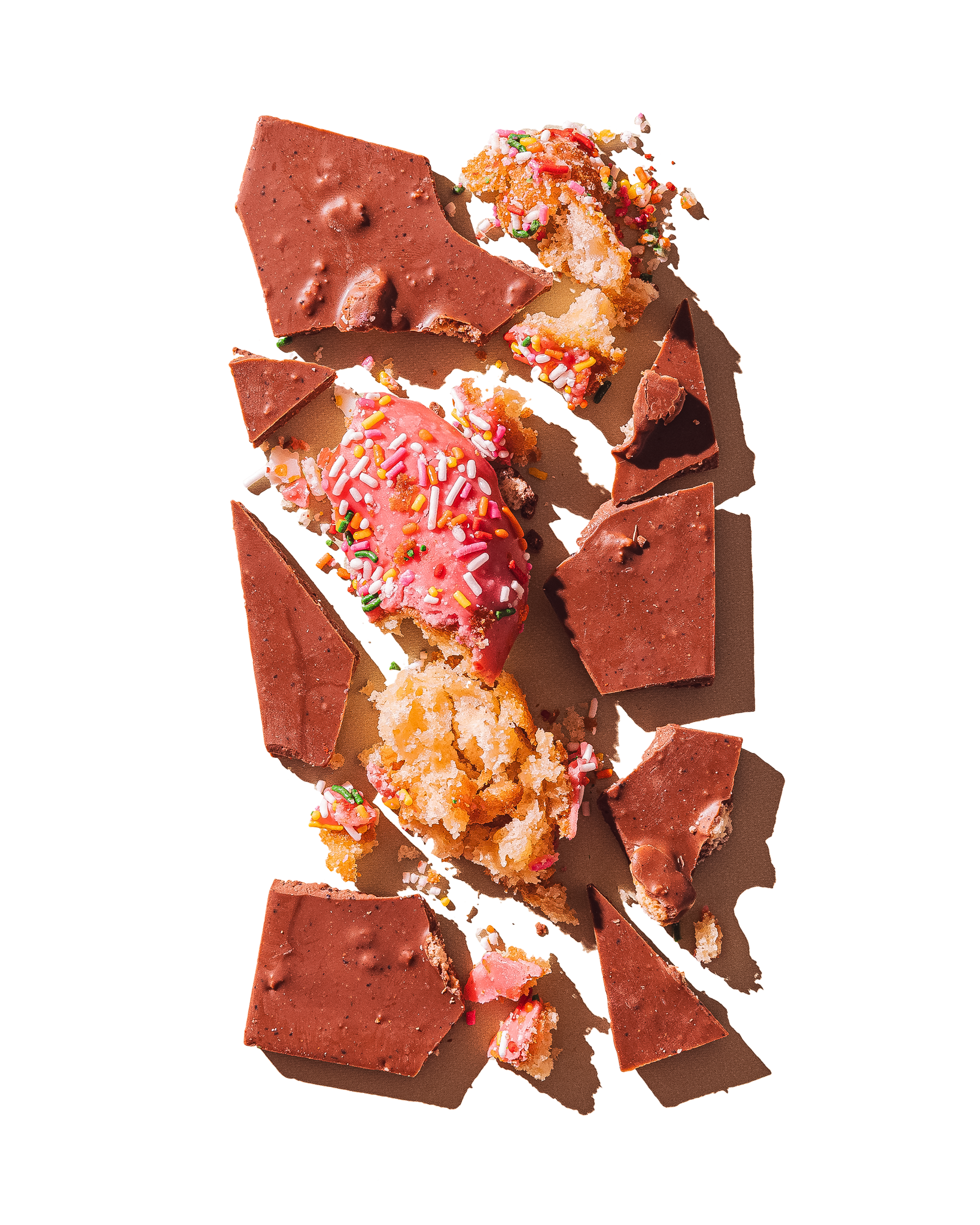 Compartes best donuts and coffee chocolate bar, milk chocolate with a pink frosted donut, chocolate gift