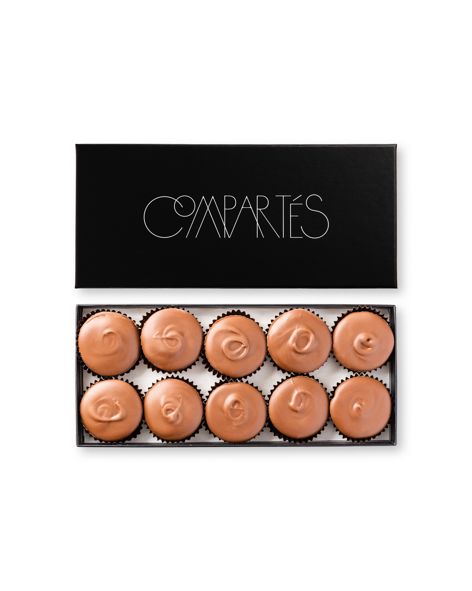 Compartes luxury Dubai chocolate pistachio knafeh cups, milk chocolate cups in a black gift box