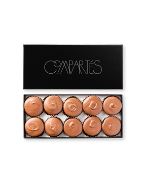 Compartes luxury Dubai chocolate pistachio knafeh cups, milk chocolate cups in a black gift box
