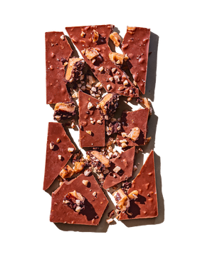 Compartes gourmet english toffee chocolate bar gift, milk chocolate with toffee and almonds, sea salt