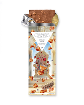 Compartes gourmet english toffee chocolate bar, milk chocolate in a golden throne wrapper, chocolate gift