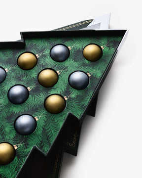 Chocolate Christmas Tree Gift Box with Edible Ornaments