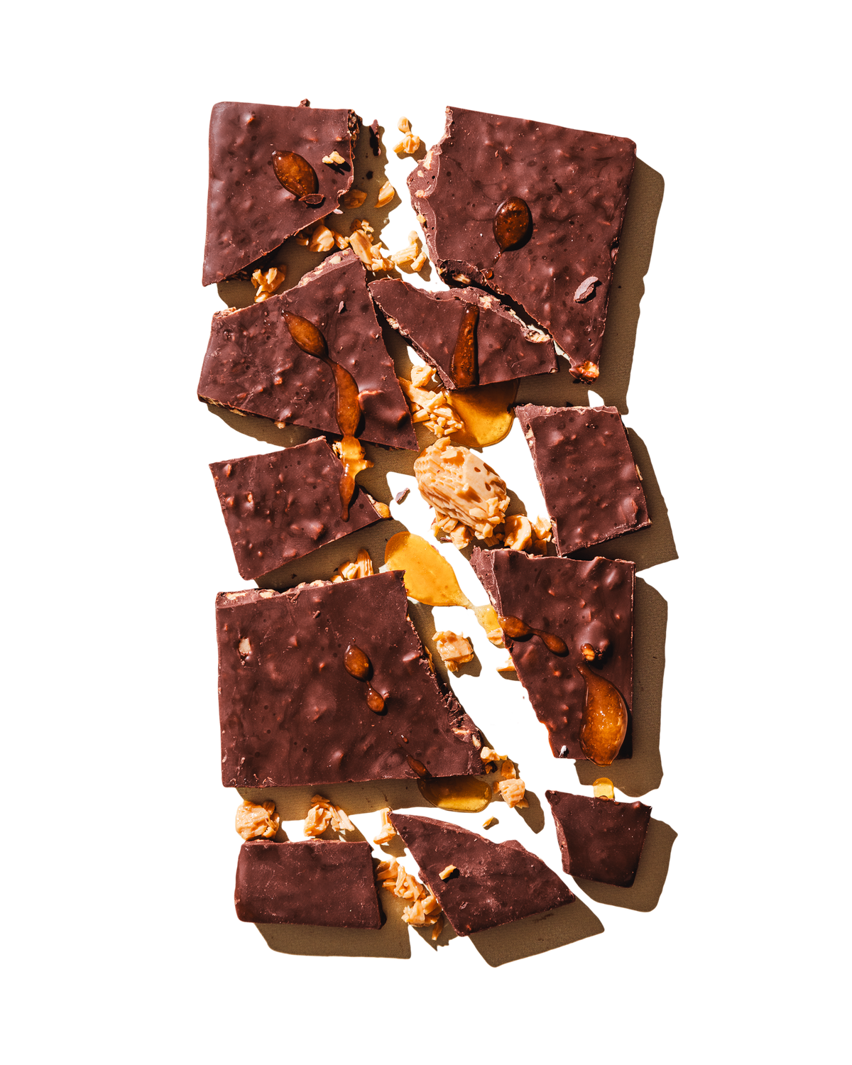 Compartes luxury chocolate gift, dark chocolate honeycomb bar with almonds and golden toffee