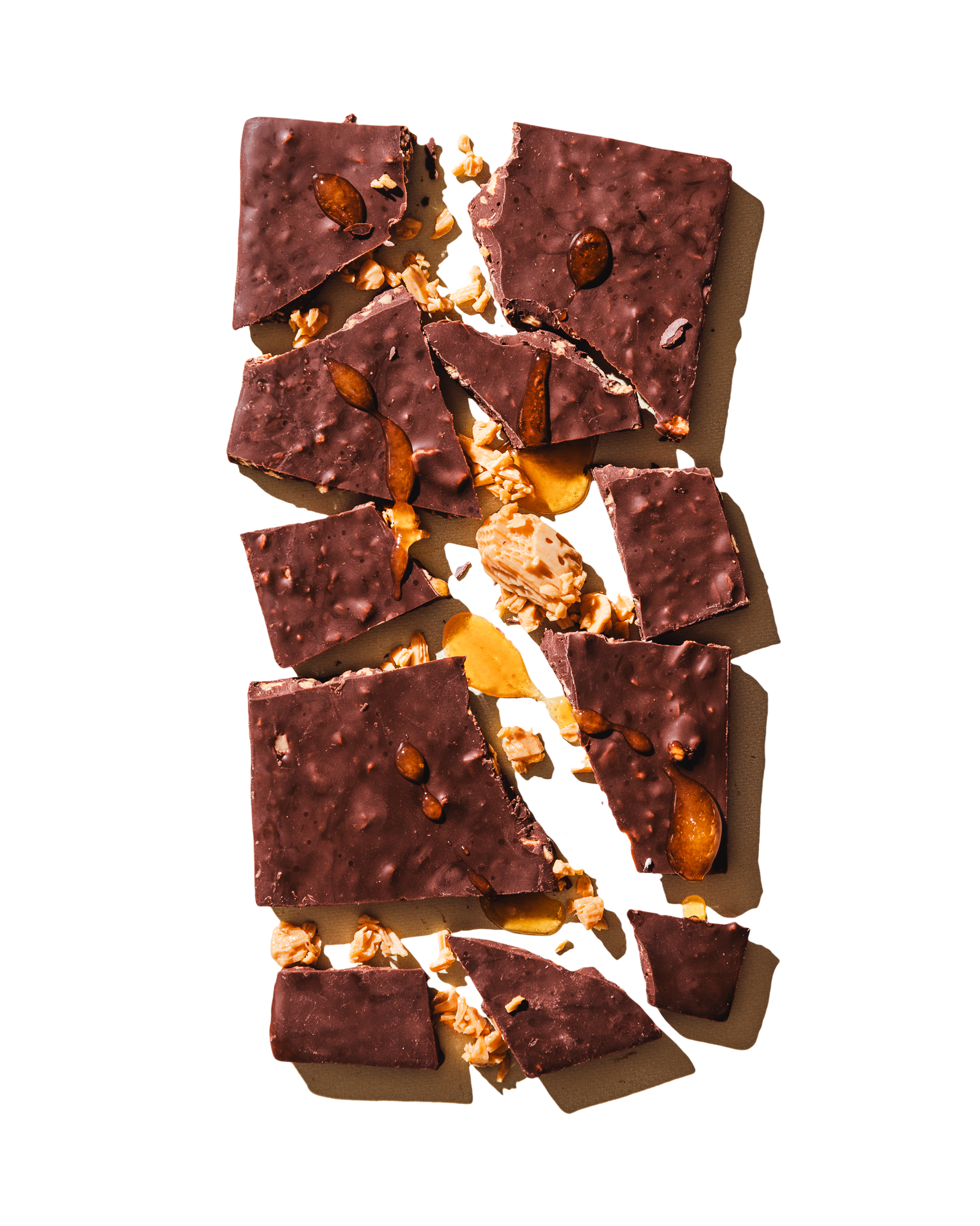 Compartes luxury chocolate gift, dark chocolate honeycomb bar with almonds and golden toffee