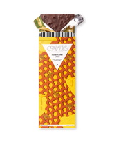 Compartes luxury honeycomb chocolate bar, dark chocolate in a yellow honeycomb and bee wrapper, chocolate gift