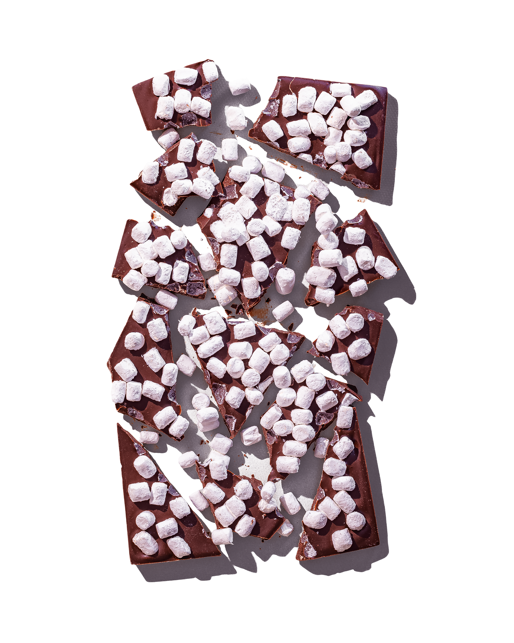 Compartes best hot cocoa marshmallow chocolate bar gift, dark chocolate under mini marshmallows