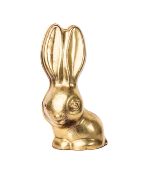 Compartes luxury chocolate Easter bunny, gold big eared rabbit, chocolate gift