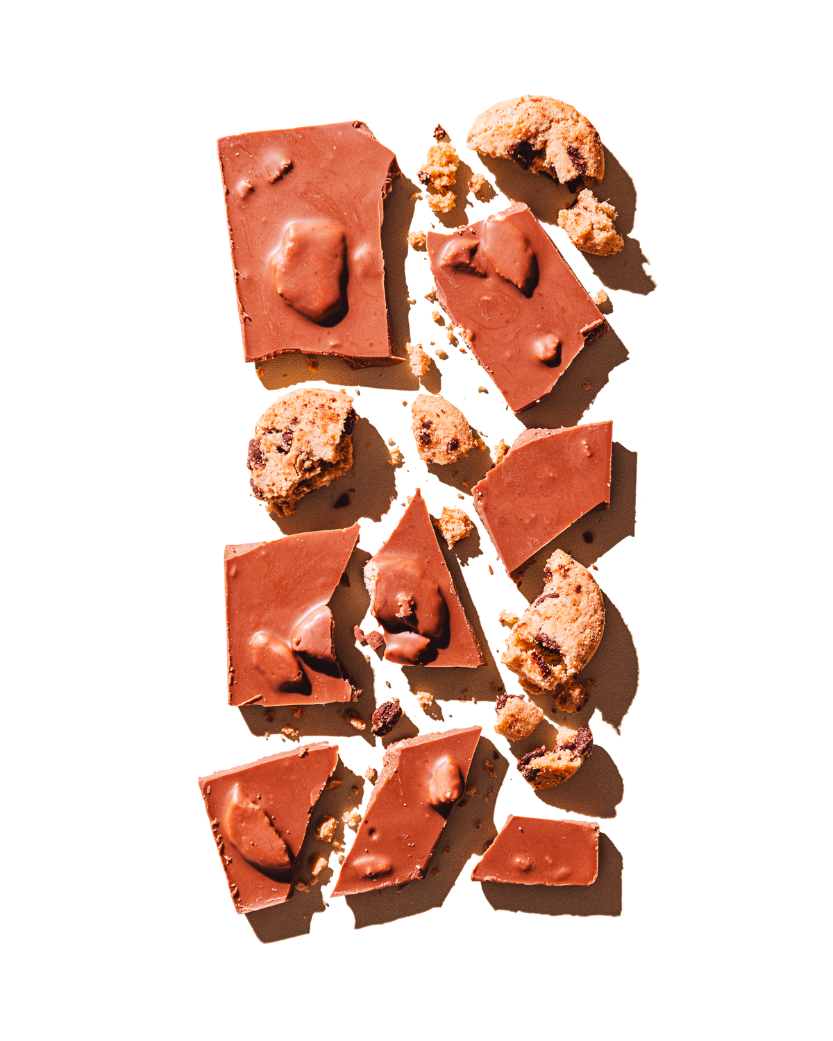 Compartes luxury chocolate chip cookies gift bar, milk chocolate with cookies