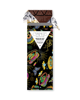 Compartes luxury chocolate gift bar, spicy dark chocolate in a black sugar skull wrapper, cayenne and cinnamon