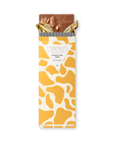 Compartes luxury potato chip crisp chocolate bar gift, milk chocolate in a golden yellow and cream wrapper