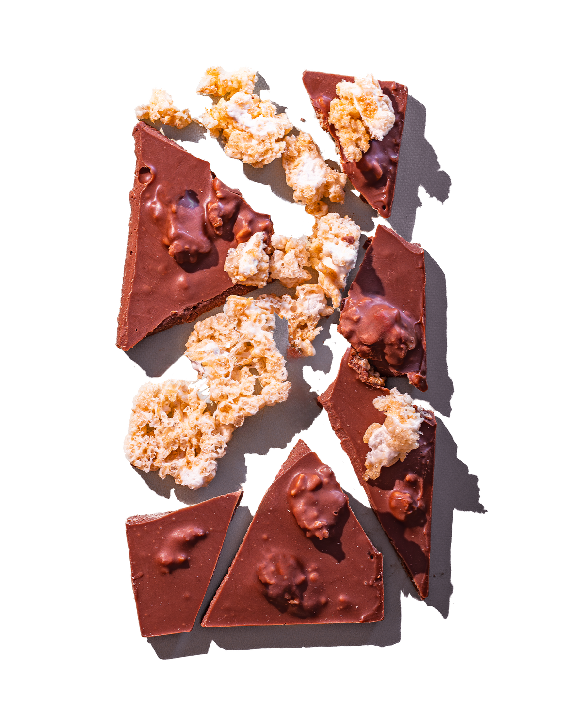 Compartes rice crispy treat gourmet chocolate gift bar, milk chocolate with crisped rice clusters