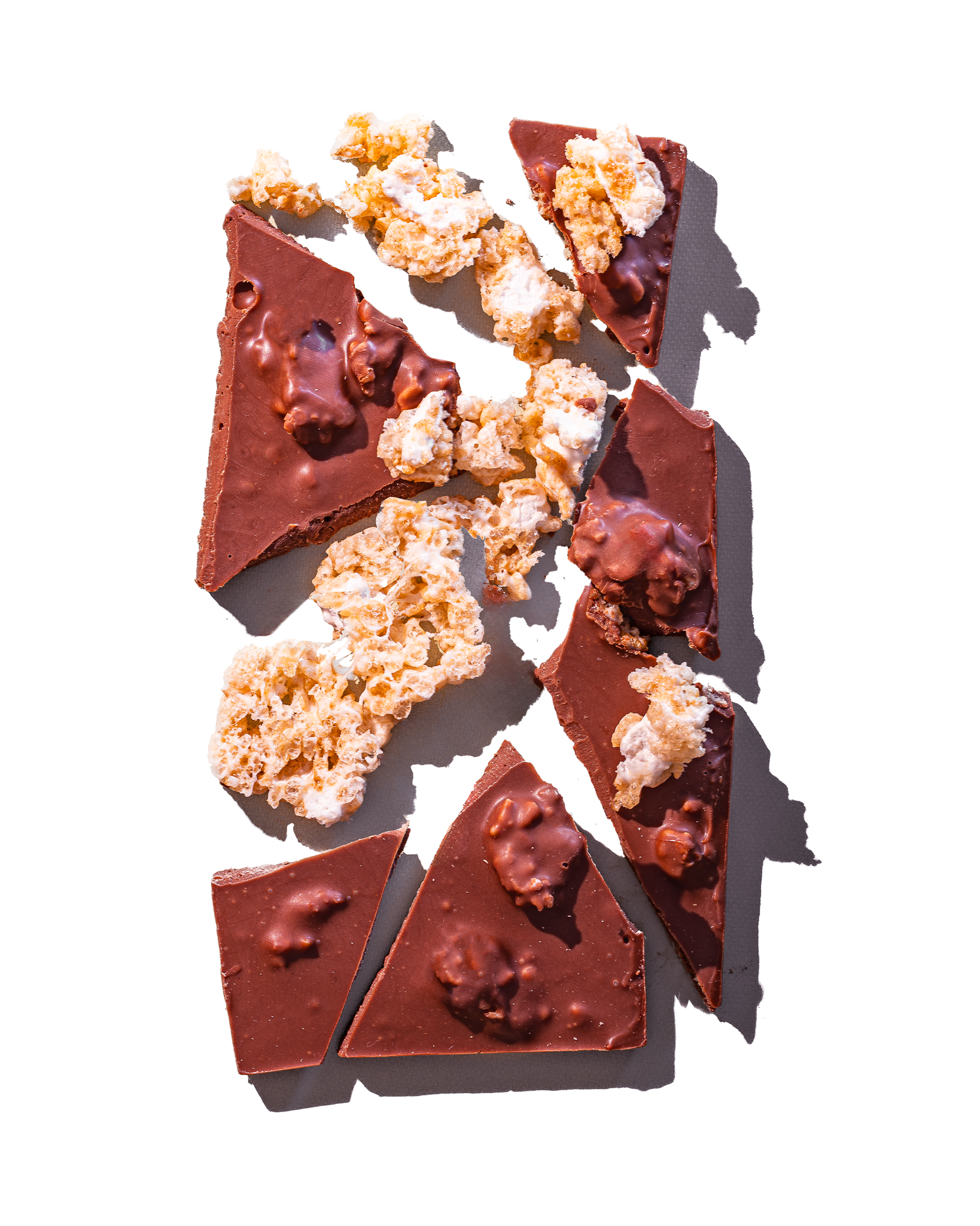 Compartes rice crispy treat gourmet chocolate gift bar, milk chocolate with crisped rice clusters