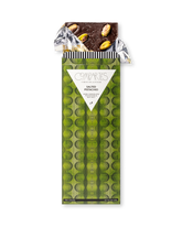 Compartes best chocolate gift bar, dark chocolate with pistachios and sea salt in a green wrapper