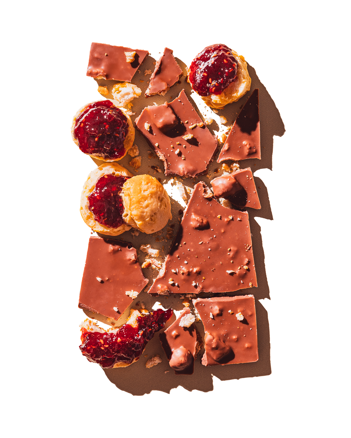 Compartes best scones and jam chocolate bar gift, milk chocolate with scones and red jam