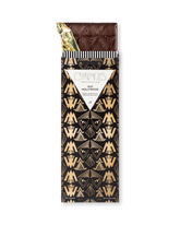Compartes luxury smoked sea salt dark chocolate gift bar, black and gold art deco wrapper