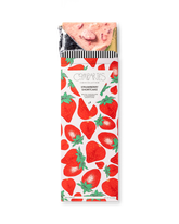 Compartes best strawberry shortcake chocolate gift bar, deep red strawberry wrapper, pink white chocolate