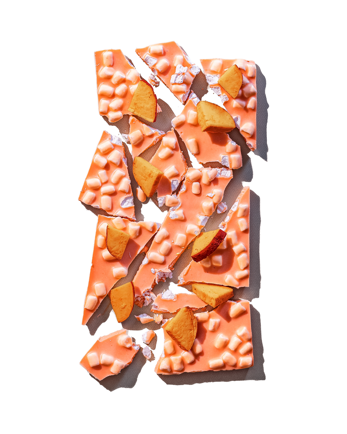 Compartes sweet potato marshmallow gourmet chocolate bar gift, orange white chocolate with marshmallows
