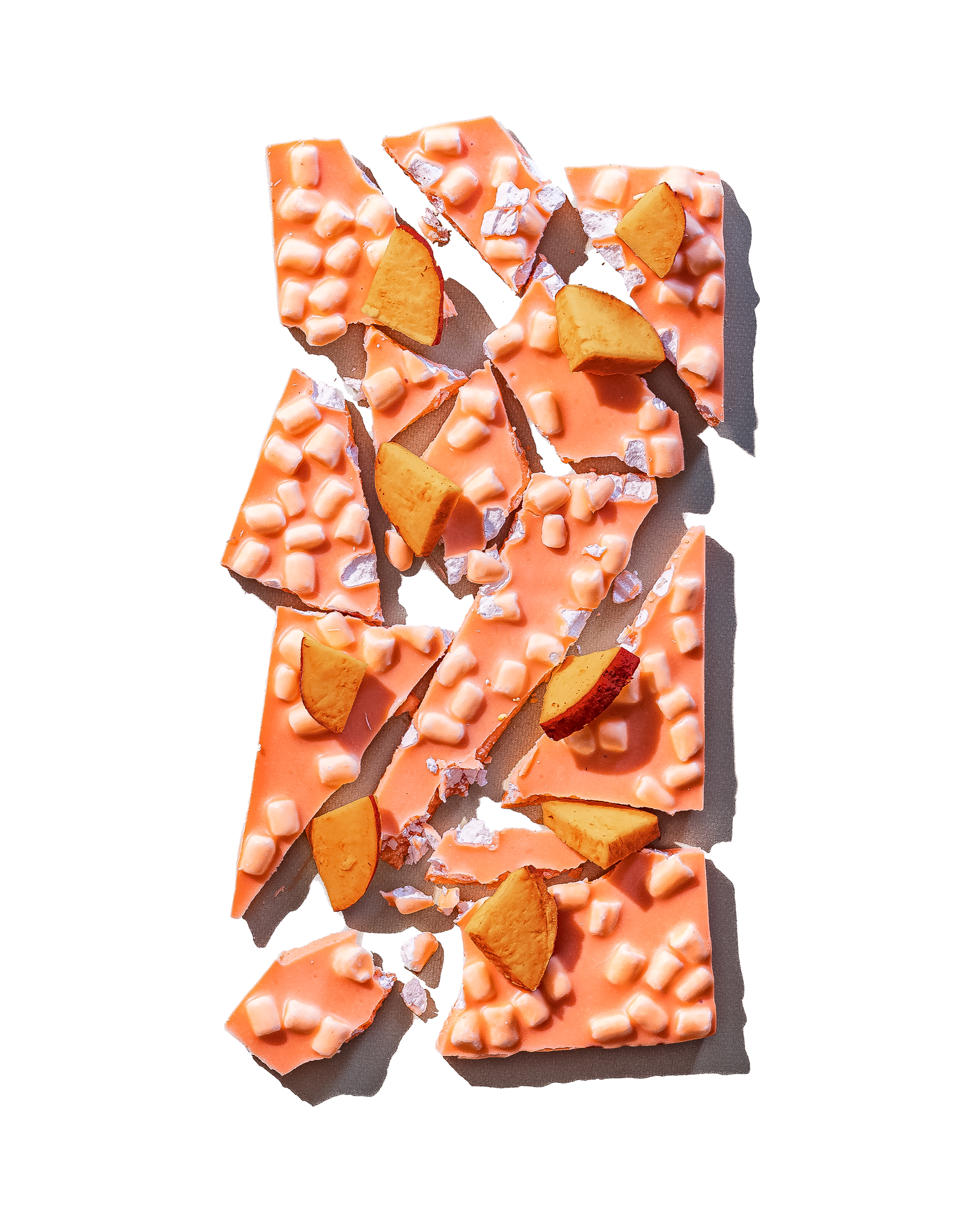 Compartes sweet potato marshmallow gourmet chocolate bar gift, orange white chocolate with marshmallows