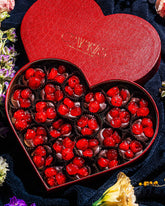 Chocolate Covered Cherries Heart Gift Box